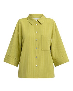 VERINA-SH.SS1 Shirts Licht Groen