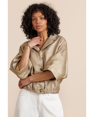 Judy dot jacket Goud