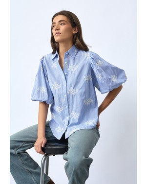 ELLA-SH83 Shirts Blauw