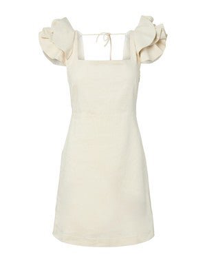 YASINA SS DRESS Off White
