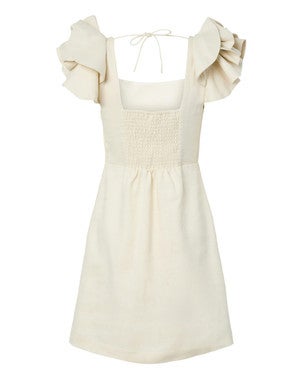 YASINA SS DRESS Off White