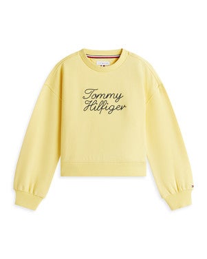 TOMMY HILFIGER CREW SWEATSHIRT Geel