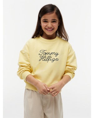 TOMMY HILFIGER CREW SWEATSHIRT Geel