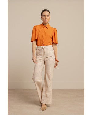 Poppy butterfly blouse Oranje