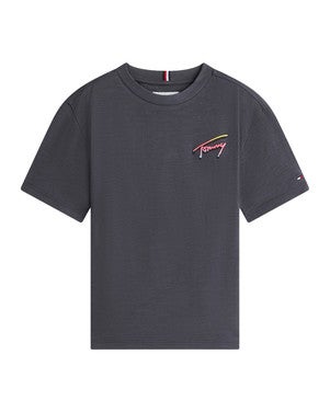 TOMMY SEASONAL GRAPH T-SHIRT Zwart 1