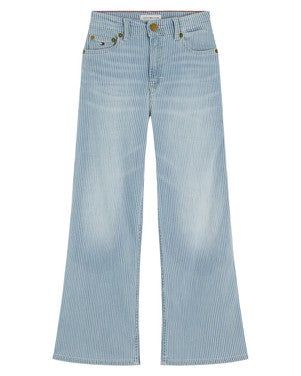 MABEL DENIM STRIPE JEANS Licht Blauw