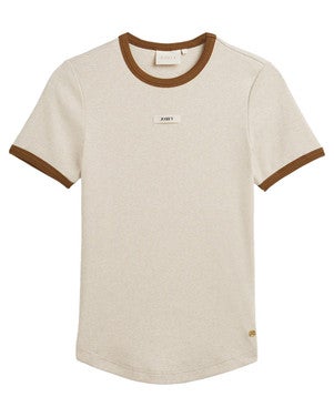 CODY slim fit T-shirt with logo Beige