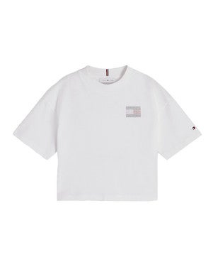 TOMMY RHINESTONE TEE Wit 1