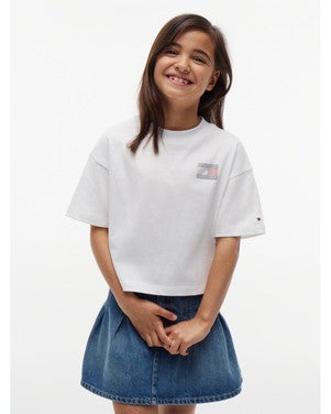 TOMMY RHINESTONE TEE Wit 1