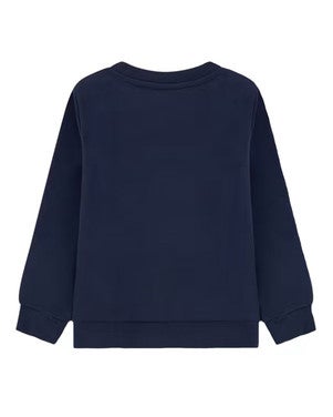 Taping Crew Sweater Donker Blauw