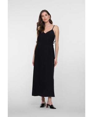 Dress maxi loose Zwart 1