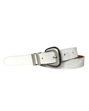 Gesp Met Dubble Metalen Passant Ecru