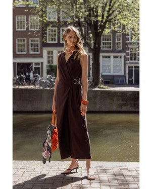 Loesje jumpsuit Bruin 1