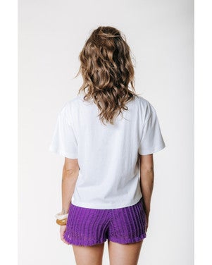 Rebels 33 Cropped Loosefit Tee Off White