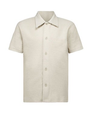 WOVEN SHORT SLEEVE SHIRT Beige