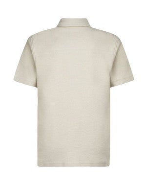 WOVEN SHORT SLEEVE SHIRT Beige