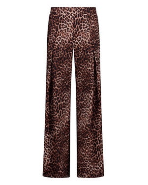 Sari leopard trousers Bruin 1