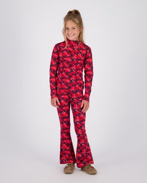 Sieneke Allover Flaired Pants Rood