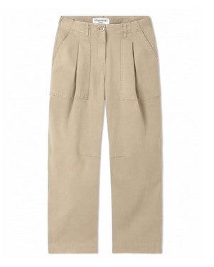 October Studio87 PPT Brushed Cotton Twill Stretch Zand