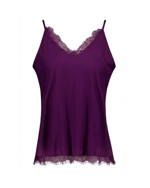 Mitzie lace top Paars