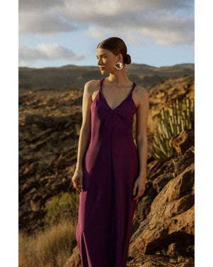 Norah 2way dress Paars