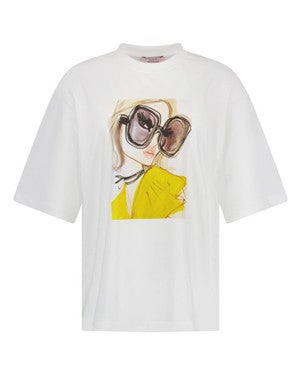 Astrid Vos fiep t-shirt Off White