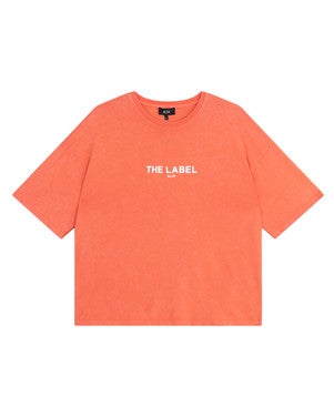 ladies knitted the label t-shirt Oranje