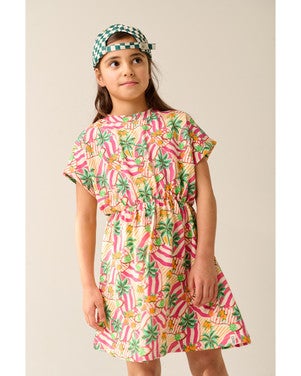 Marilia Dress Tropical Roze