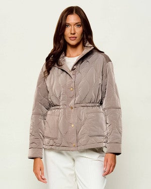 CORINNE ONION QUILTING JACKET Beige
