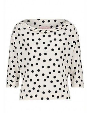 Fleur dot top Ecru