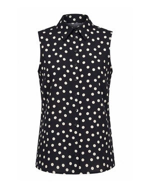 Bobby dot sls blouse Zwart 1