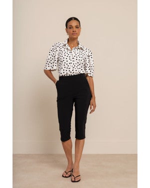 Hannelore capri trousers Zwart 1