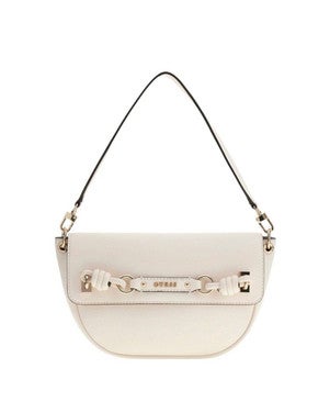 CAMELIA FLAP SHOULDER BAG Off White
