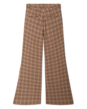 Famous Multicoloured Pied De Poule Jacquard Jersey Bordeaux
