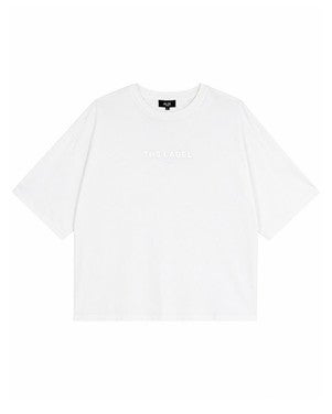 ladies knitted the label t-shirt silver Off White