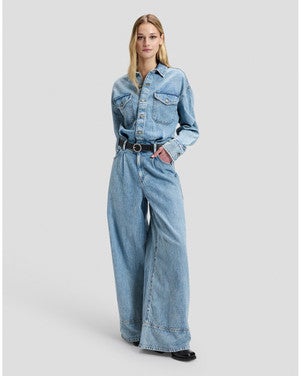 LS JUMPSUIT ALL DAY Blauw