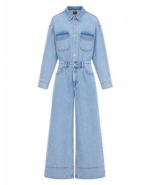 LS JUMPSUIT ALL DAY Blauw