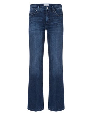 Paris Flared Blue Black Superstretch Blauw