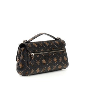 EMELIE LOGO FLAP CROSSBODY Bruin 1