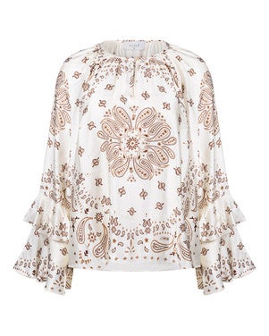 Asra Blouse Paisley Off White