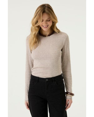 Z0074 Ladies T-shirt LS Zand