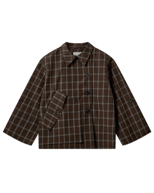 AGATHASW CHECK JACKET Bruin 1