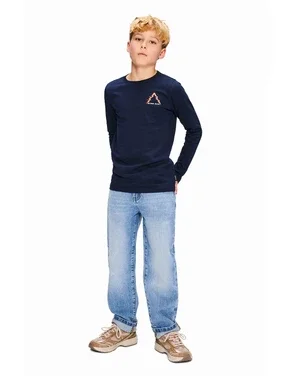 Manuel Oversized Denim Light Wash Licht Blauw