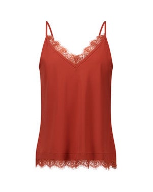 Mitzie lace top Oranje