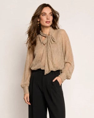Blouse Bodile Plisse Goud