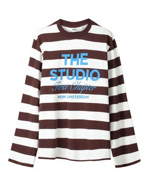 LONGSLEEVE - Joy Striped Brown White Multi