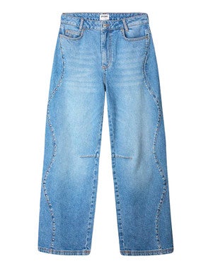 JEANS - Jacky Studs Mid Blue Blauw