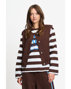 GILET - Gaya Chocolate Brown Bruin 1