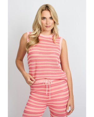 Talia knitting top Roze