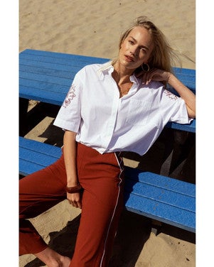 Noleste poplin blouse Wit 1